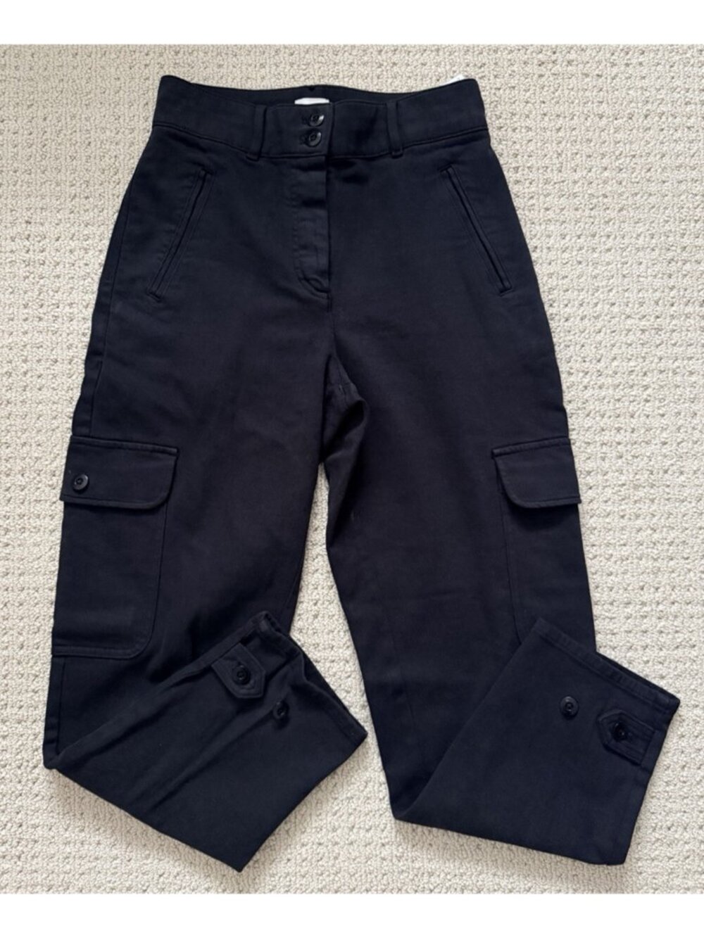 Wilfred Free Aritzia Women’s Modern Cargo Pants High Rise Utility SZ 6 Black